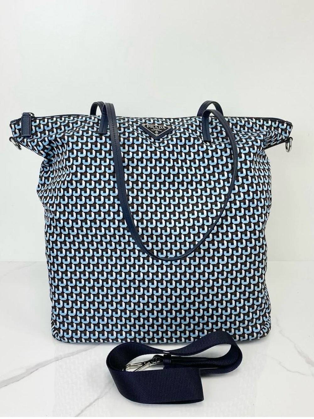 Authentic Prada Tessuto Stampato Satche Nylon Bag